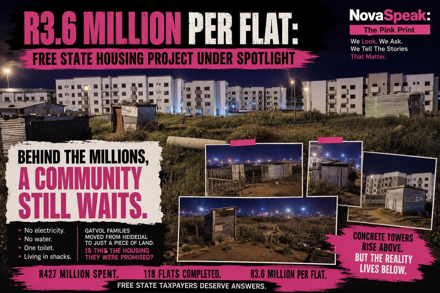 ACROSS THE ROAD FROM DIGNITY: THEY WAKE UP TO THE FLATS THEY CANNOT AFFORD